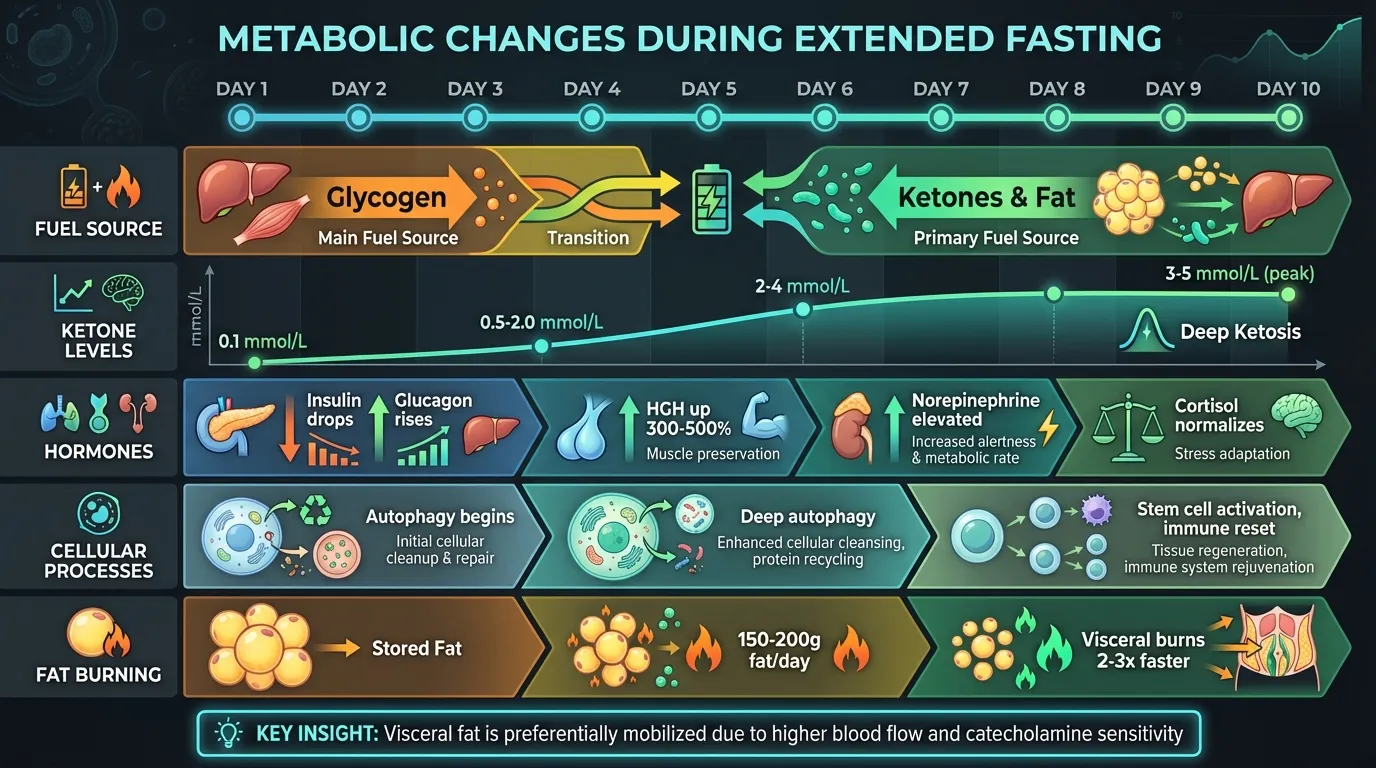 Metabolic Changes During Extended Fasting