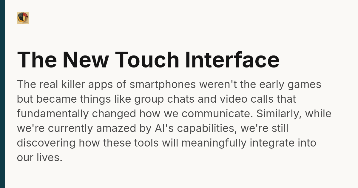 The New Touch Interface
